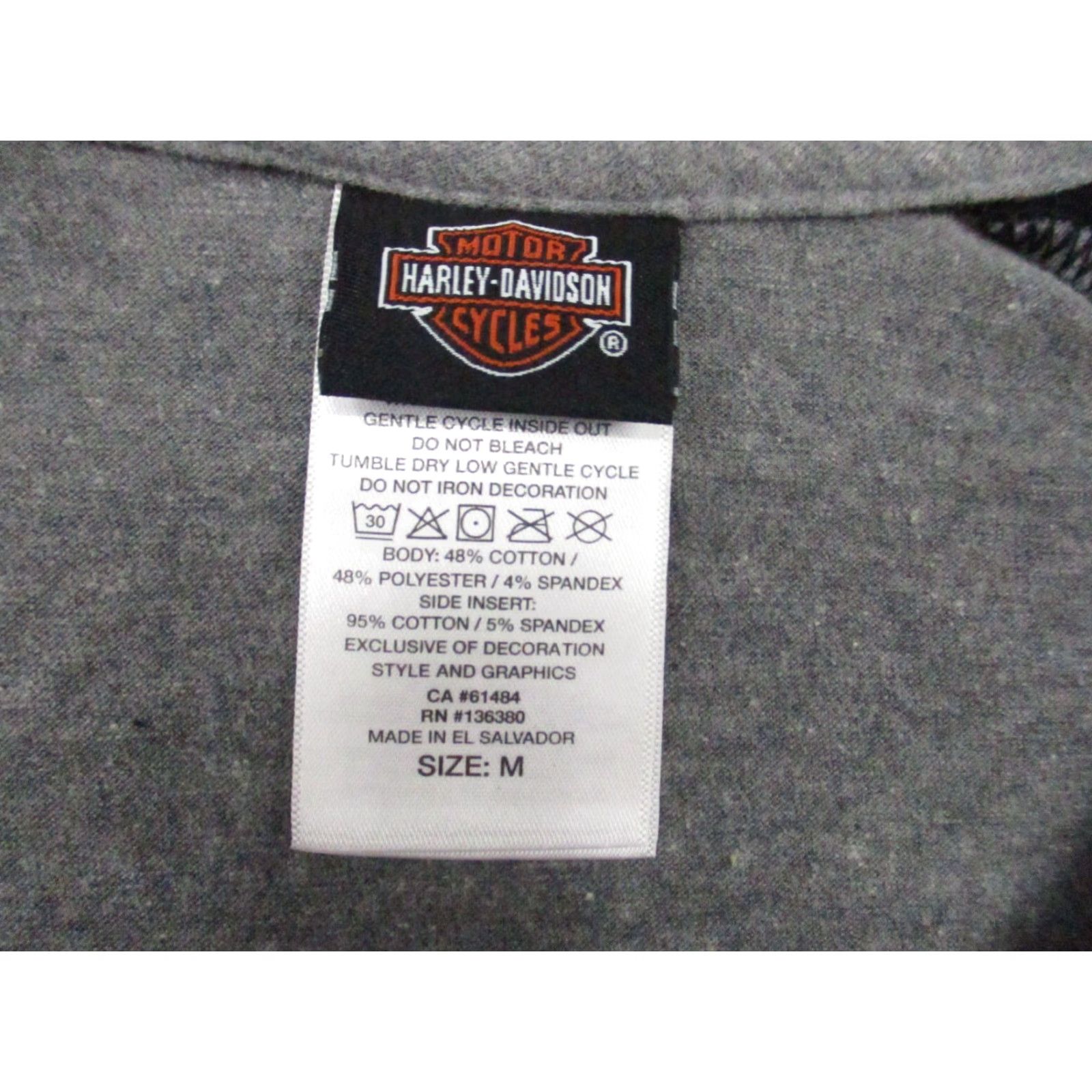 Harley Davidson Harley-Davidson Shirt Women Medium Gray Short Sleeve Motorcycle Biker Logo Casual T-Shirt Size M / US 6-8 / IT 42-44 - 3 Thumbnail
