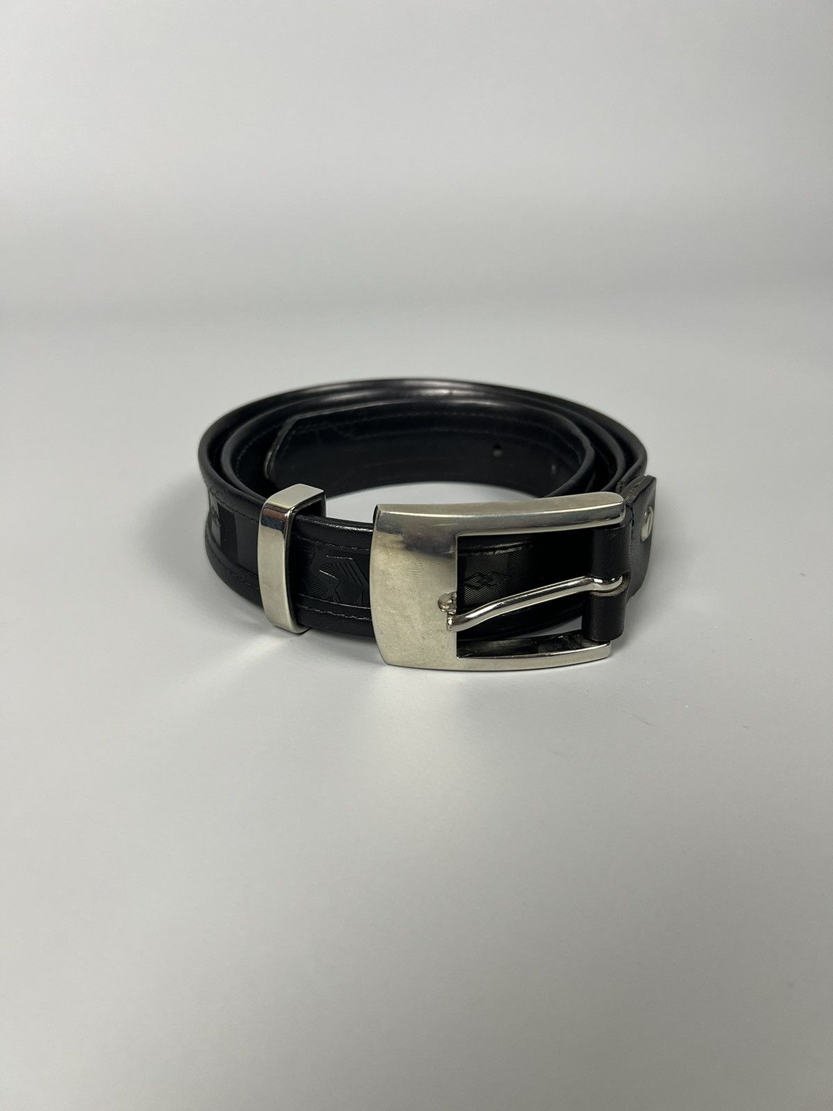 Maison Mollerus Maison Mollerus Black Leather Monogram Belt Size ONE SIZE - 2 Thumbnail