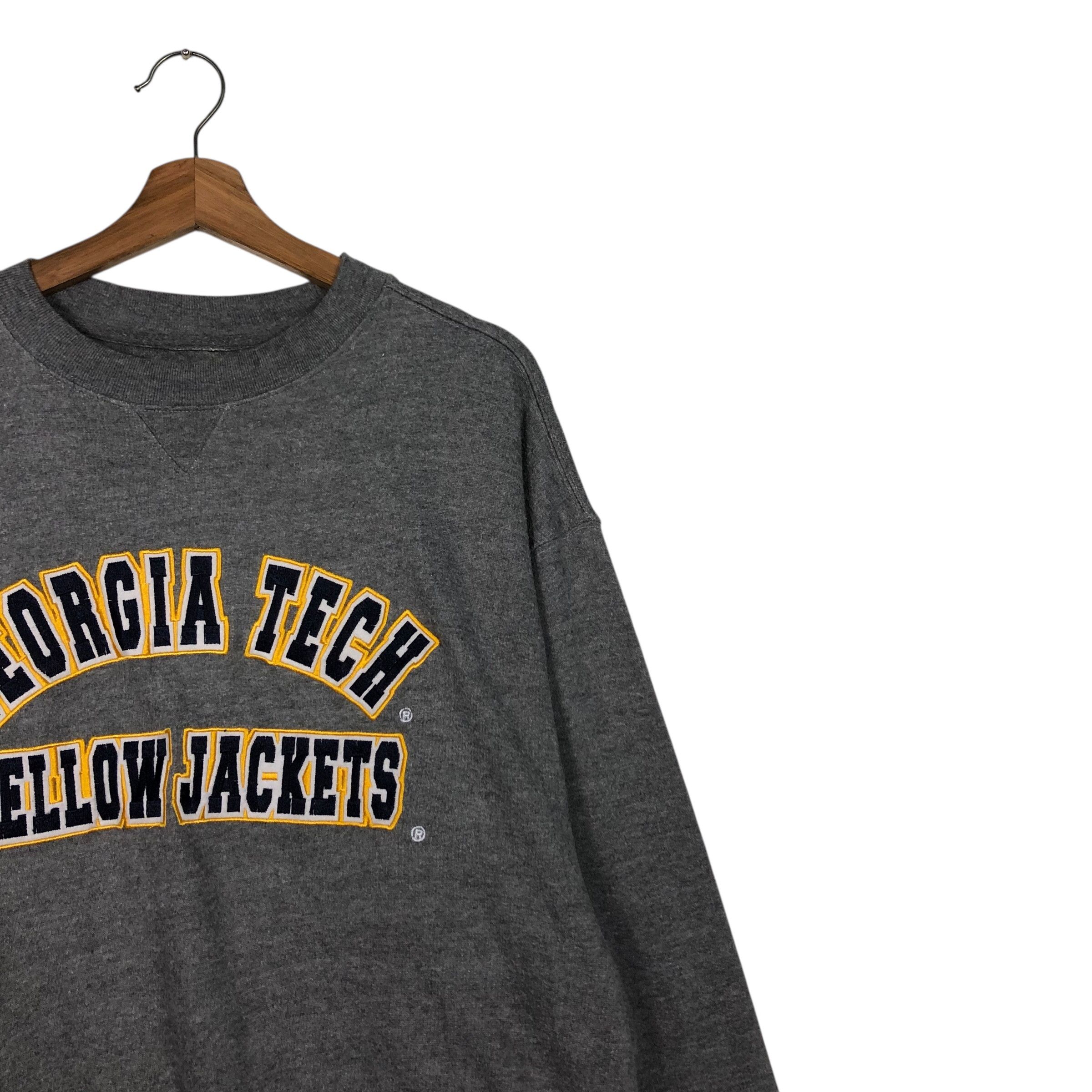 Japanese Brand 📌Vintage Sweatshirt Rich Grey Georgia Tech Big Logo Size US M / EU 48-50 / 2 - 7 Thumbnail