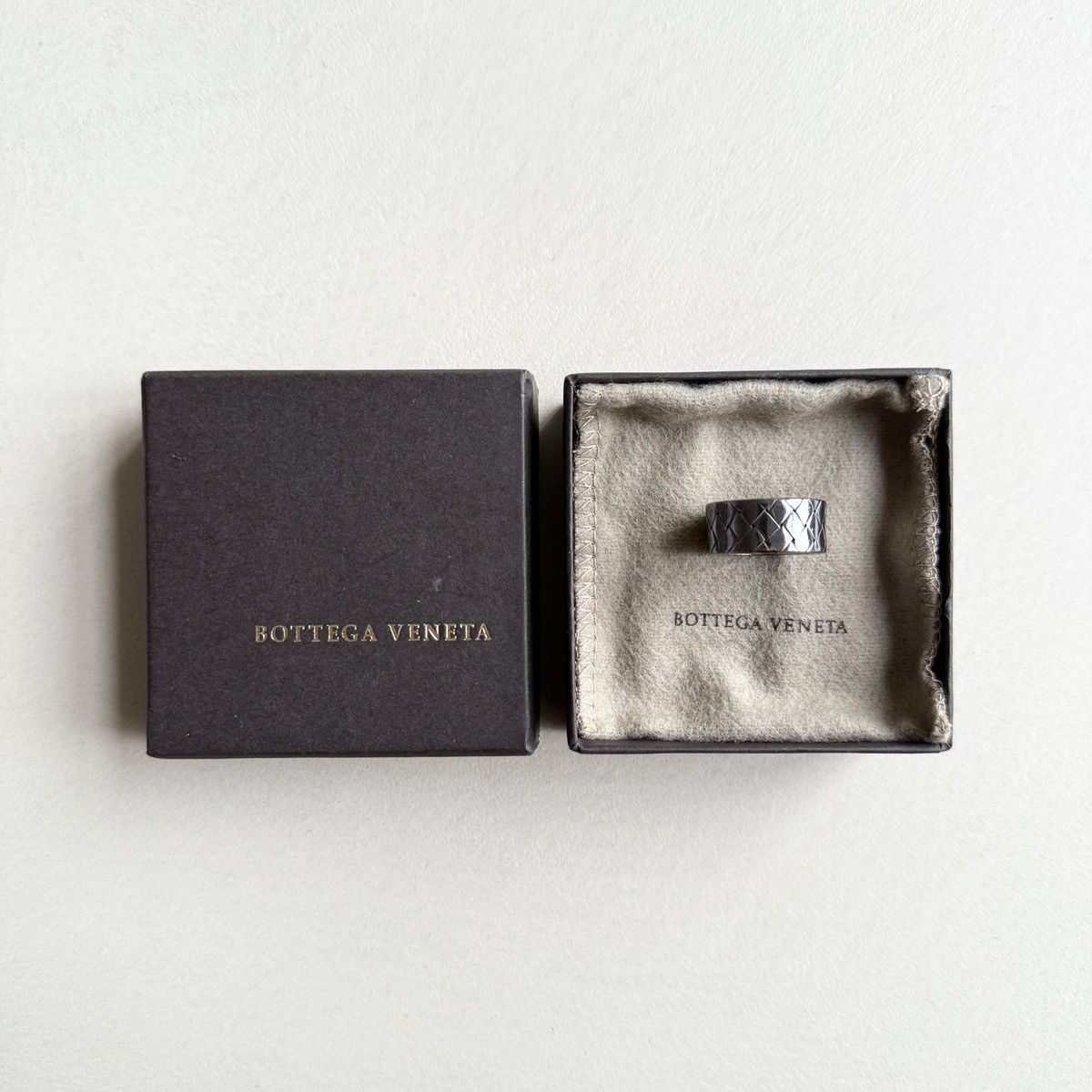 Bottega Veneta Bottega Veneta Sterling Silver Woven Ring Size ONE SIZE - 2 Thumbnail