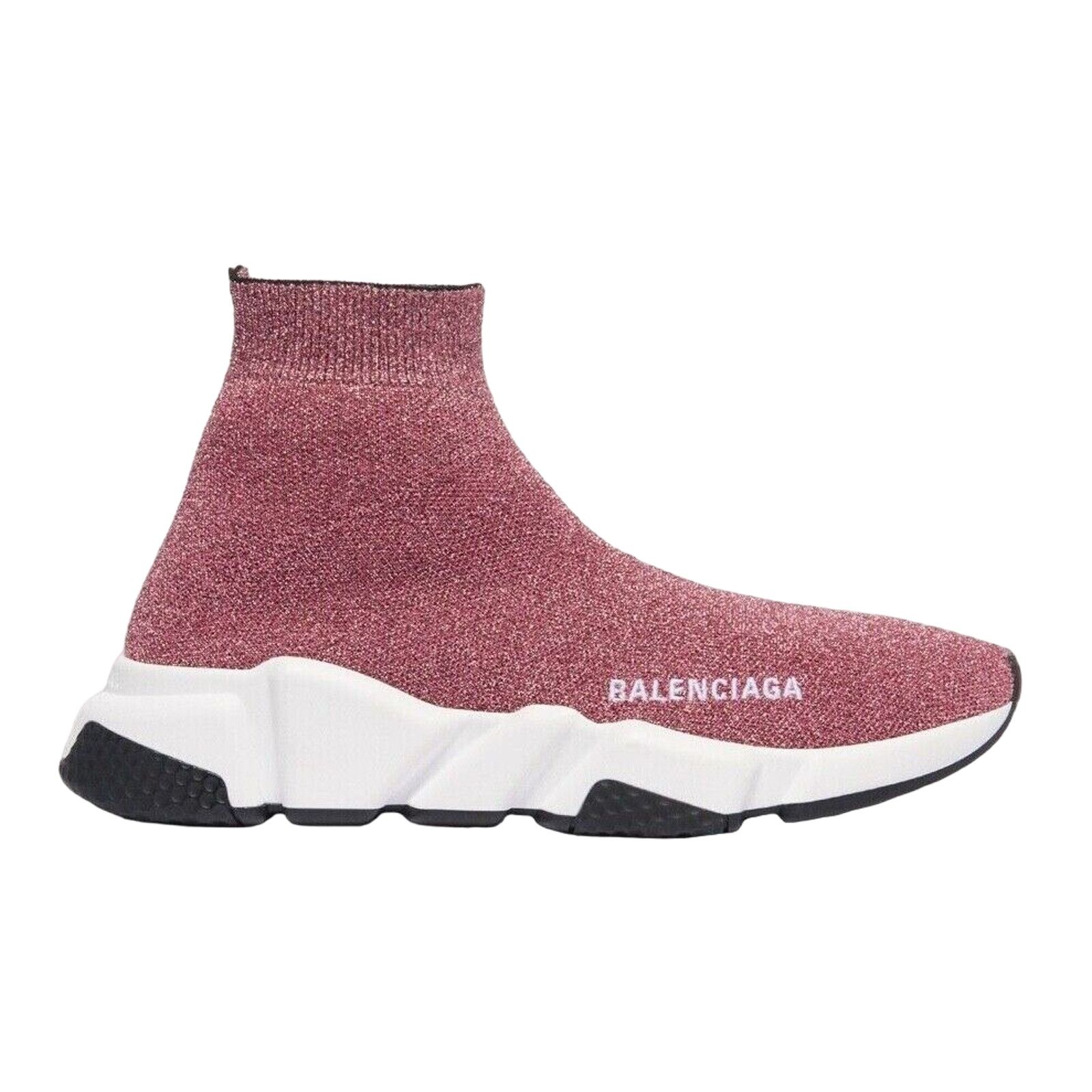 Balenciaga Balenciaga Women Speed Sock Pink Runner Sneakers 42 Size US 12 / IT 42 - 1 Thumbnail