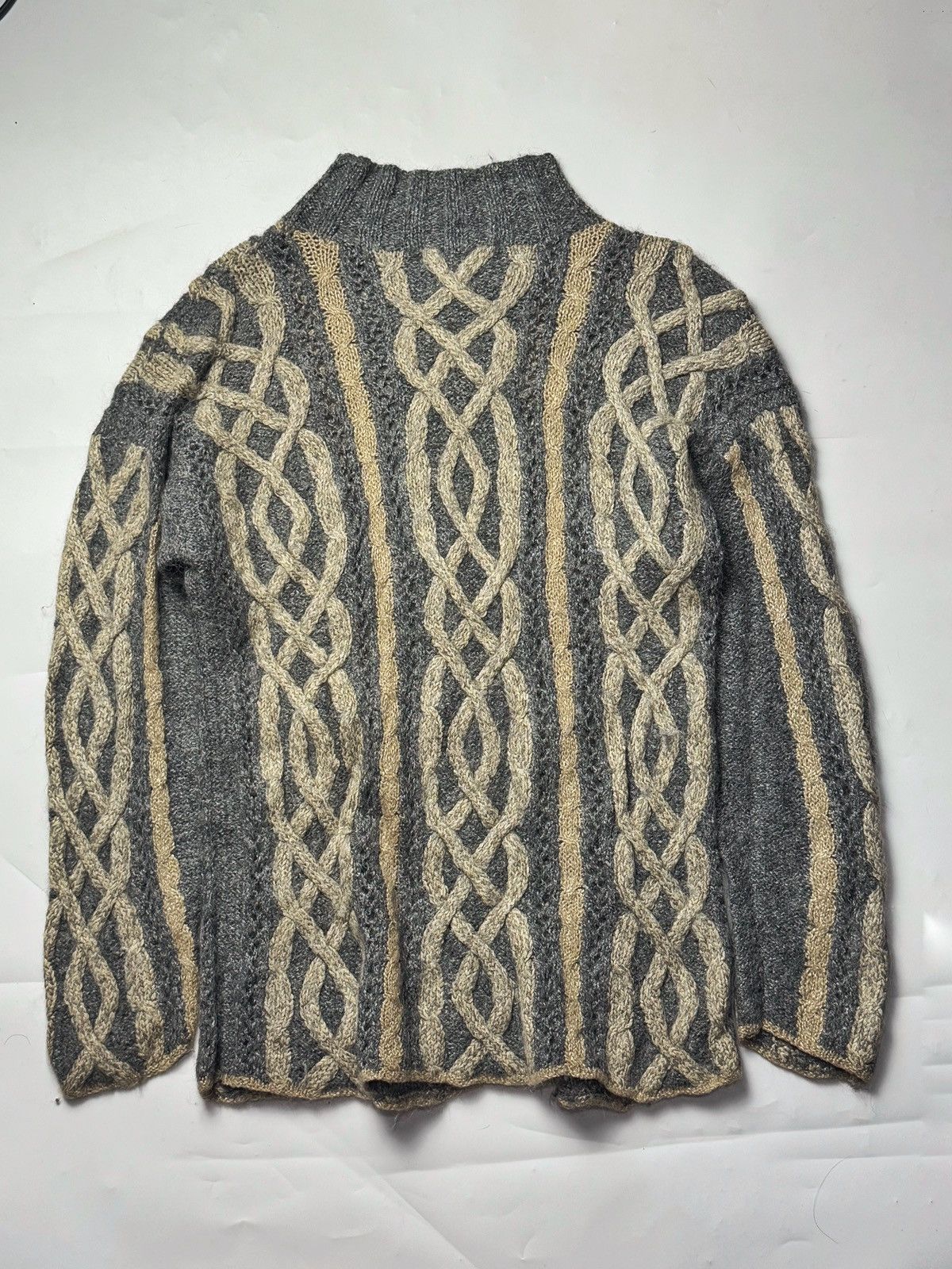 Hysteric Glamour × If Six Was Nine × Japanese Brand Japanese Cable Knit Mohair Yohji Style Size US M / EU 48-50 / 2 - 2 Thumbnail