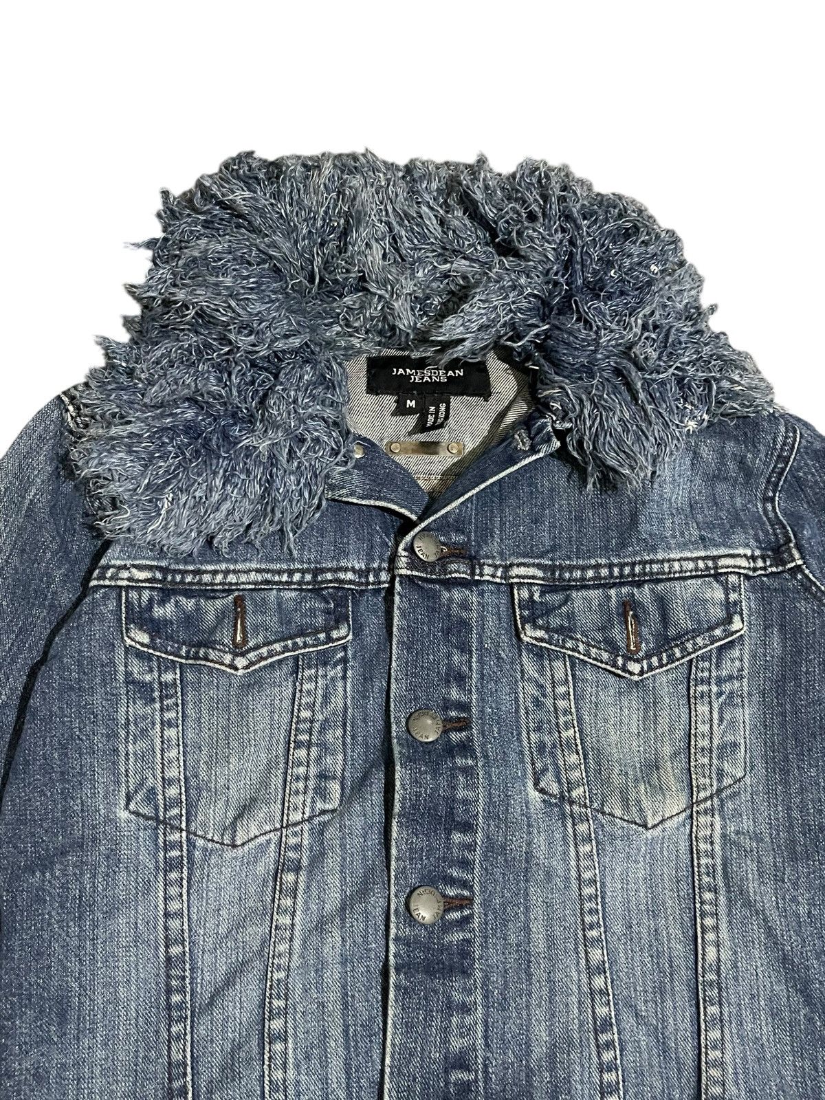 If Six Was Nine Y2K James Dean Fur Denim Jacket Size US S / EU 44-46 / 1 - 5 Thumbnail