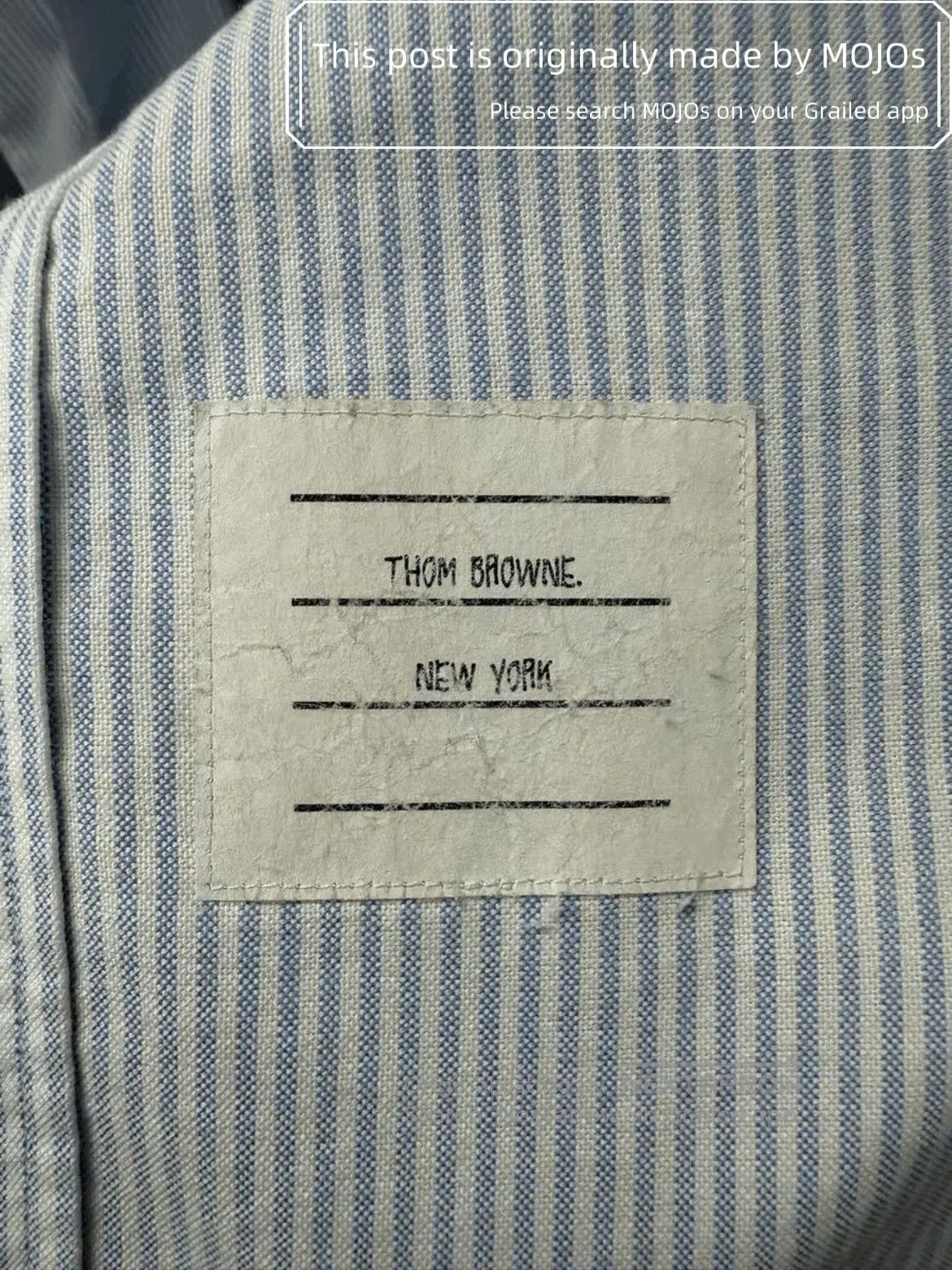 Thom Browne Sz 1 Thom Browne Light Blue Stripe Oxford Shirt. Size US S / EU 44-46 / 1 - 3 Thumbnail
