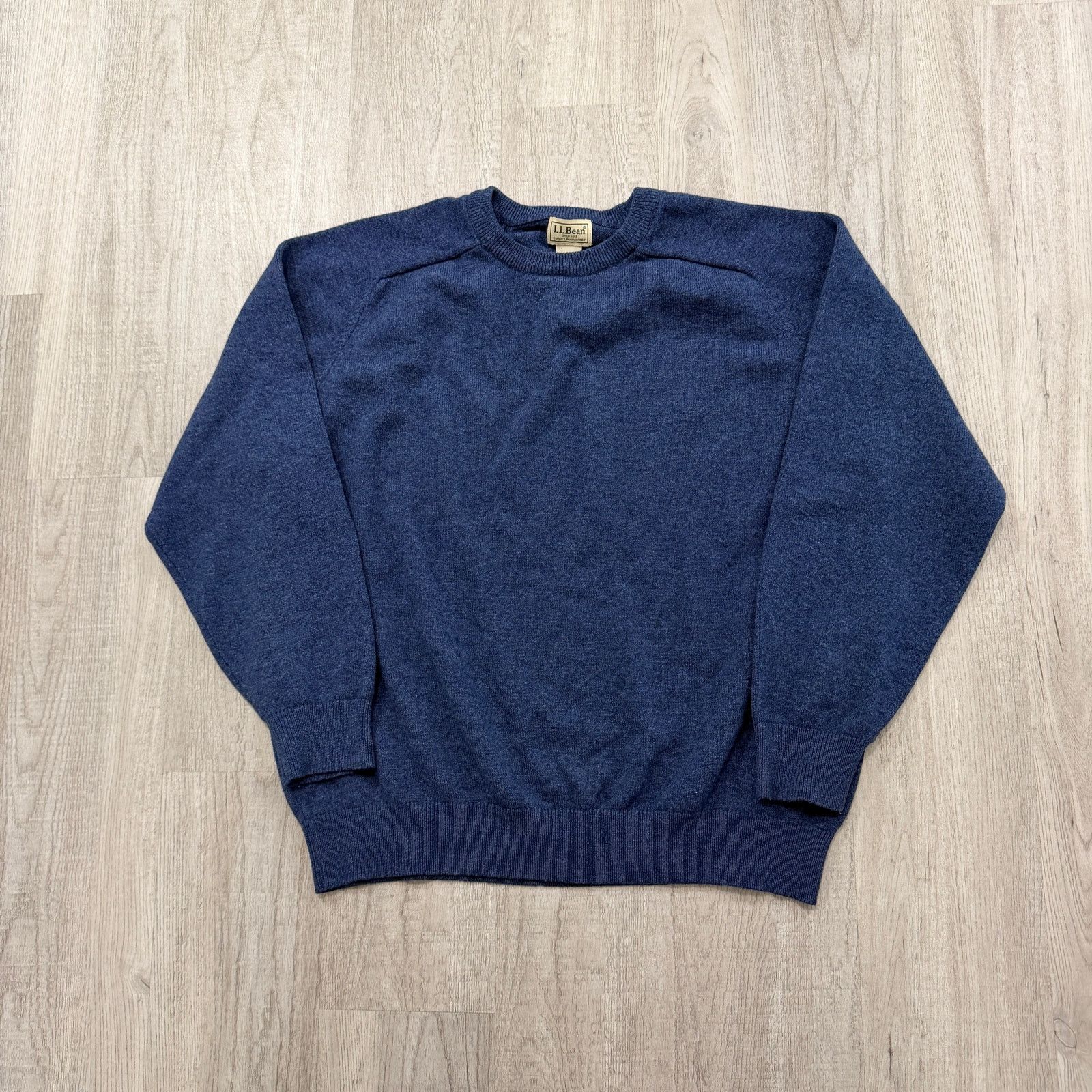 L.L. Bean LL Bean 100% Lambs Wool Sweater Men's Extra Large Blue Knit Size US XL / EU 56 / 4 - 1 Thumbnail