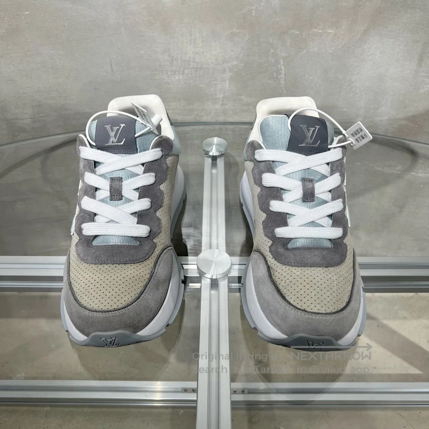 Louis Vuitton Louis Vuitton Classic gray velvet sneakers Size US 8 / EU 41 - 2 Thumbnail