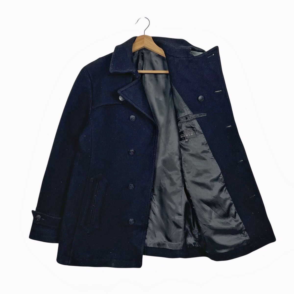 Nicole Club Nicole Monsieur Wool Black Jacket Size US S / EU 44-46 / 1 - 1 Thumbnail