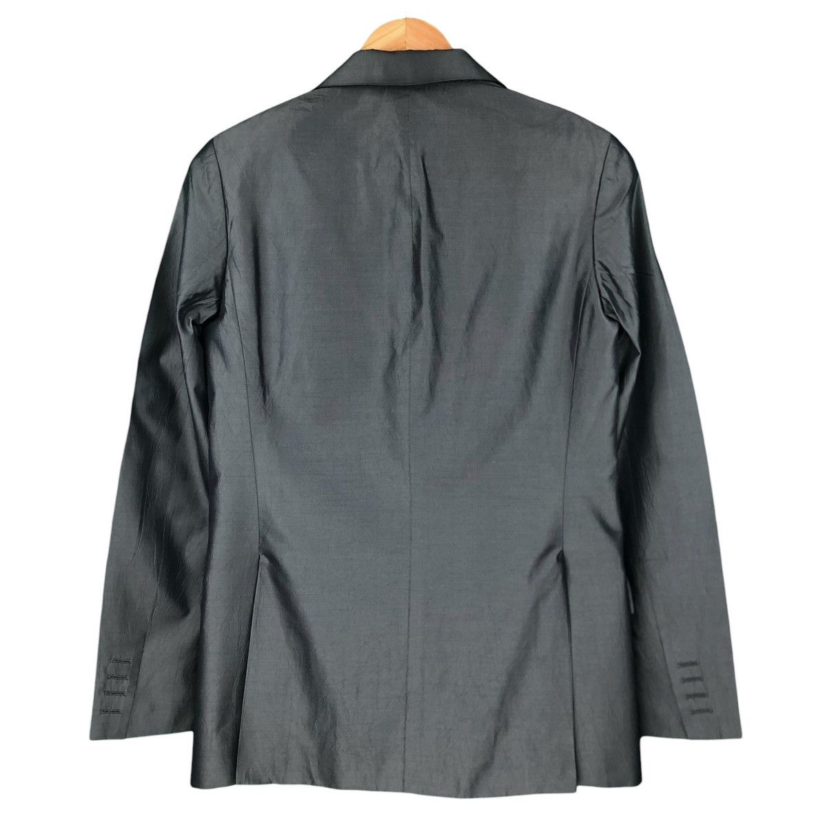 Helmut Lang Helmut Lang Metallic Silk Polyester Blazer Jacket Italy Size S / US 4 / IT 40 - 5 Thumbnail
