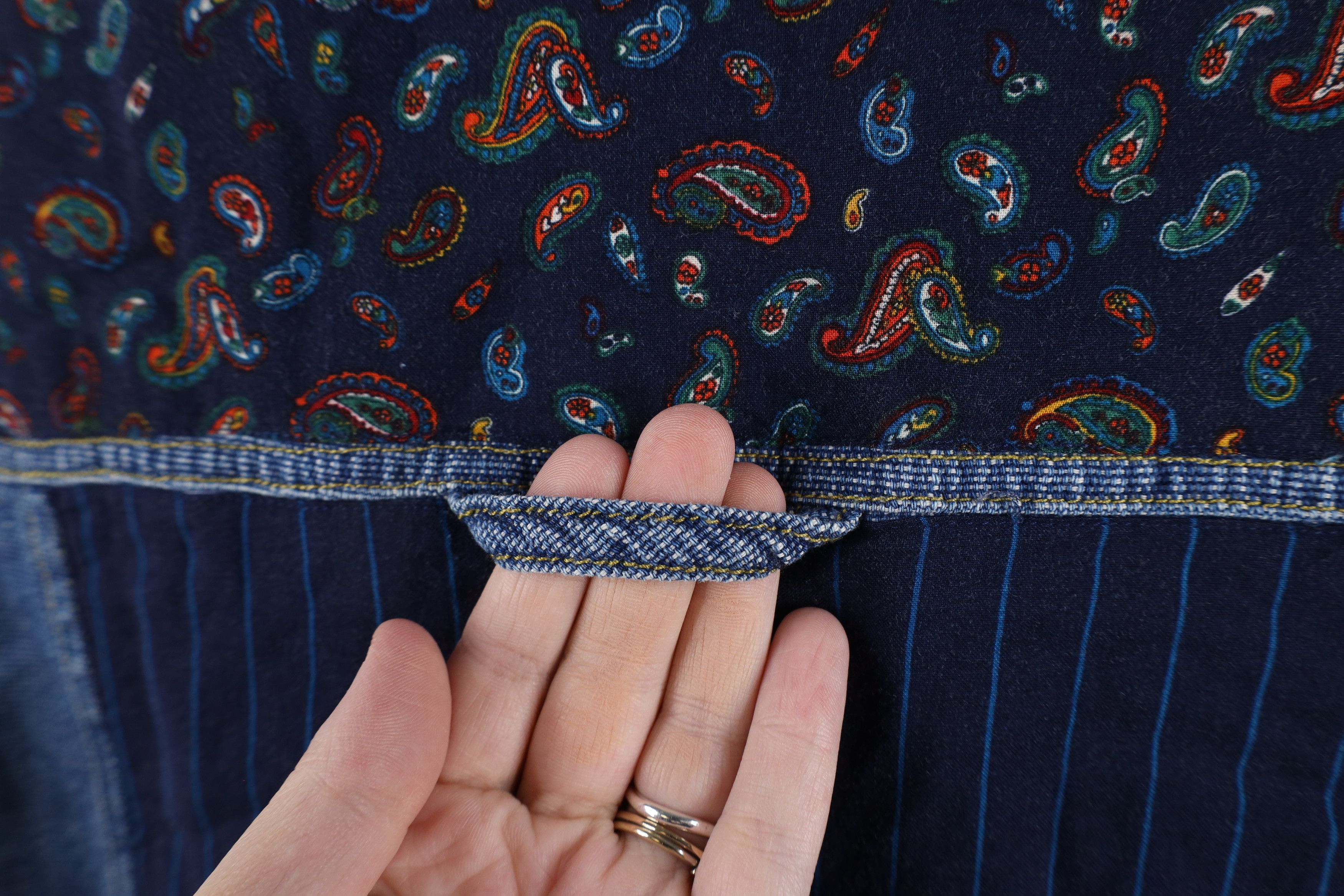 Vintage Vintage 90s Streetwear Patchwork Denim Button Vest Jacket Size 4XL / US 24-26 - 11 Thumbnail