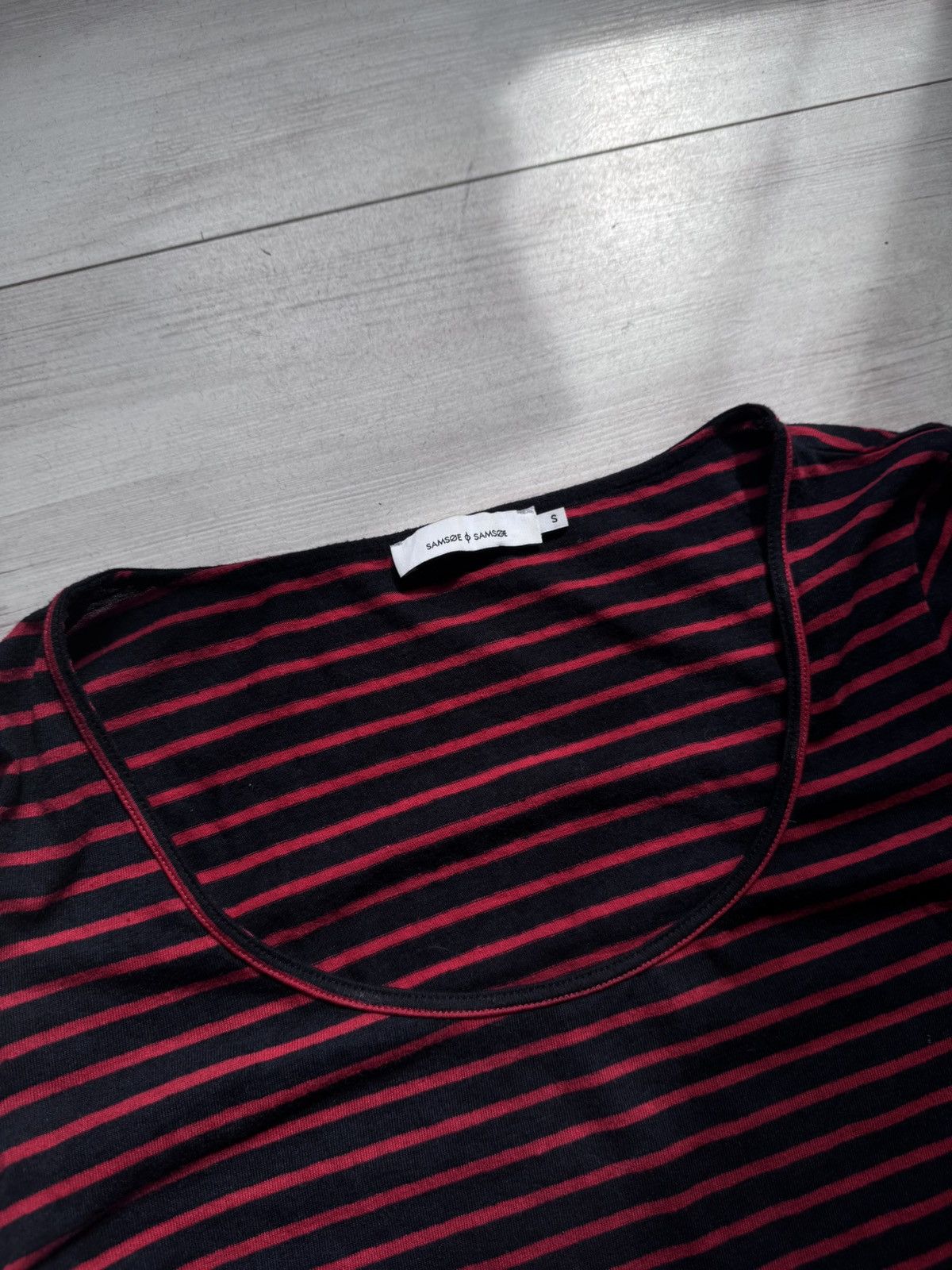 Samsoe Samsoe Samsoe Samsoe Noble Stripe Scoop Neck T-Shirt Archive Size US S / EU 44-46 / 1 - 2 Thumbnail