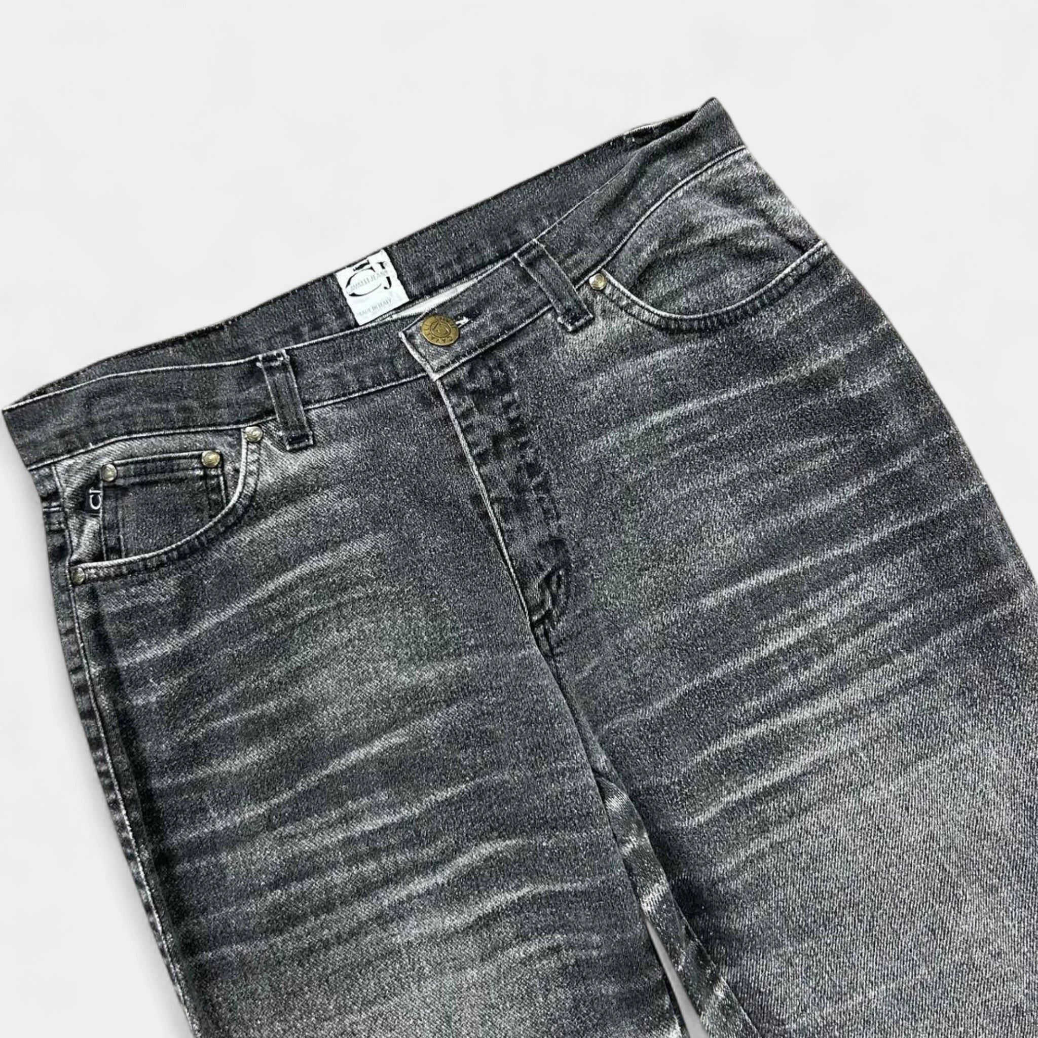 Roberto Cavalli Cavalli Jeans Printed Denim Effect Jeans Size ONE SIZE - 2 Thumbnail