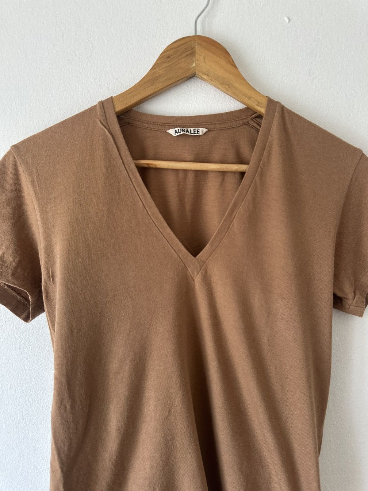 Auralee Auralee V-Neck T Shirt Size US S / EU 44-46 / 1 - 2 Thumbnail