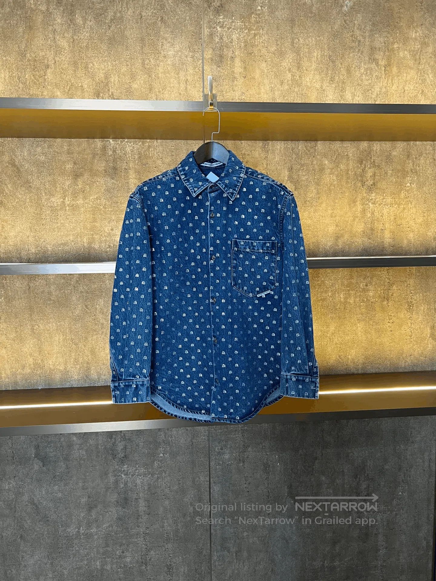 Alexander Wang Alexander Wang Diamond Denim Shirt. Size XXS / US 00 / IT 34 - 1 Thumbnail