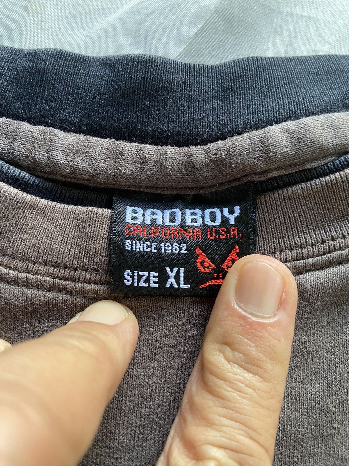 Japanese Brand BADBOY DOUBLE LAYER LONG SLEEVE Size US L / EU 52-54 / 3 - 7 Thumbnail