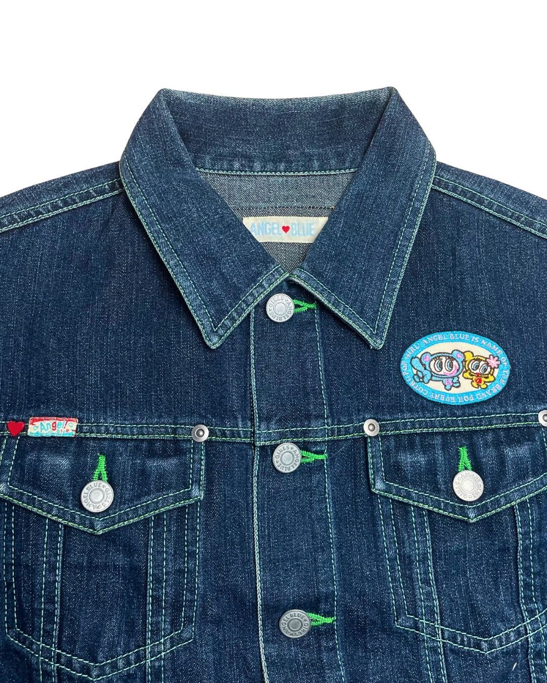 Angel Blue Angel Blue Denim Knit Sleeve Jacket Size S / US 4 / IT 40 - 4 Thumbnail