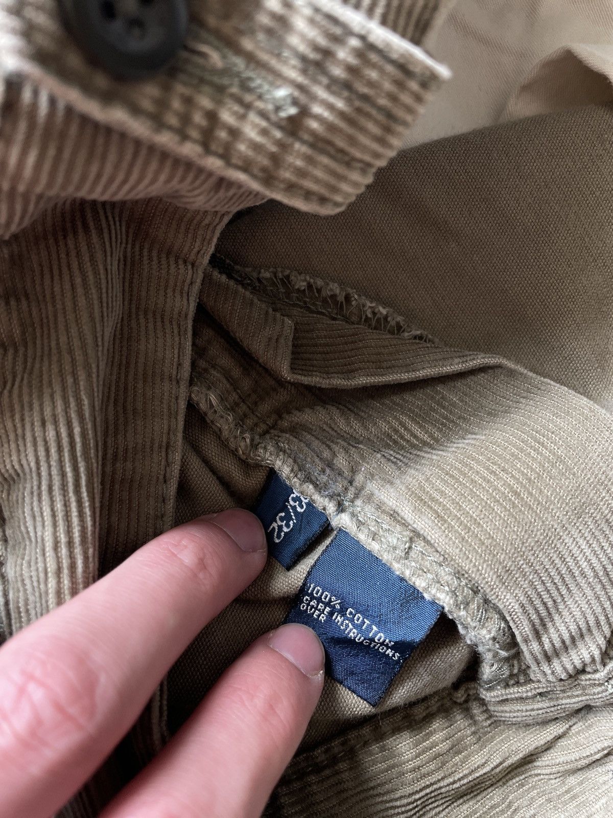 Polo Ralph Lauren Vintage Polo Ralph Lauren Cargo Pants Velvet Corduroy Army Size US 32 / EU 48 - 13 Thumbnail