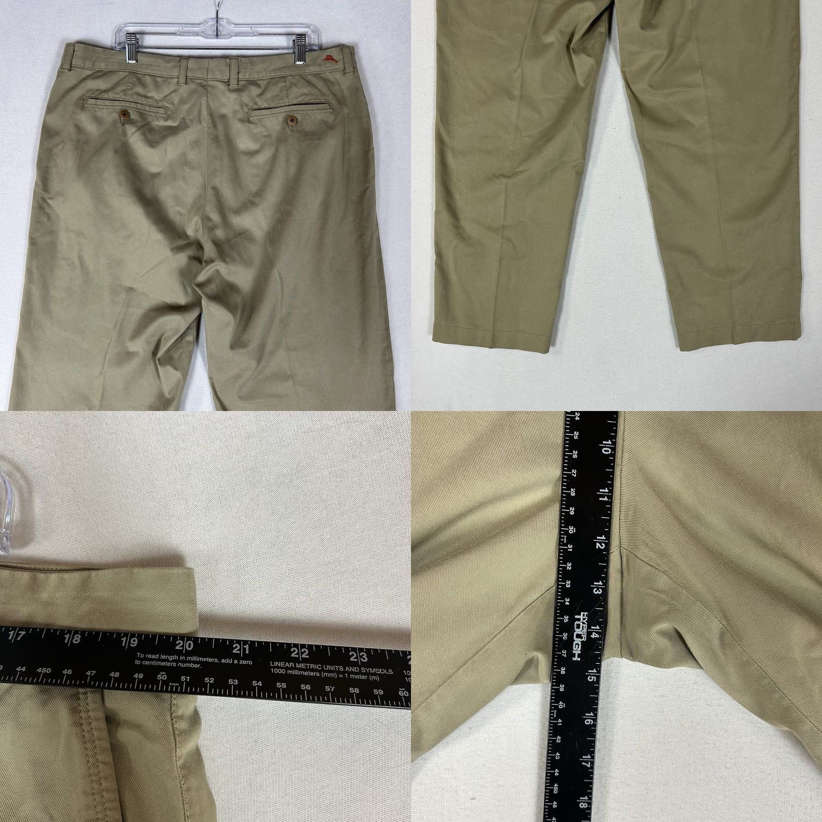 Tommy Bahama Tommy Bahama Flat Front Chino Pants Men 38x30 Beige Khaki Golf Stretch Tencel Size US 38 / EU 54 - 8 Thumbnail