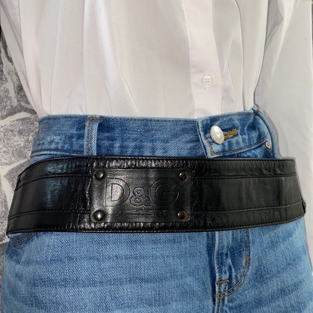 Dolce & Gabbana Authentic DOLCE & GABBANA Leather Waist Pouch Belt Size ONE SIZE - 3 Thumbnail