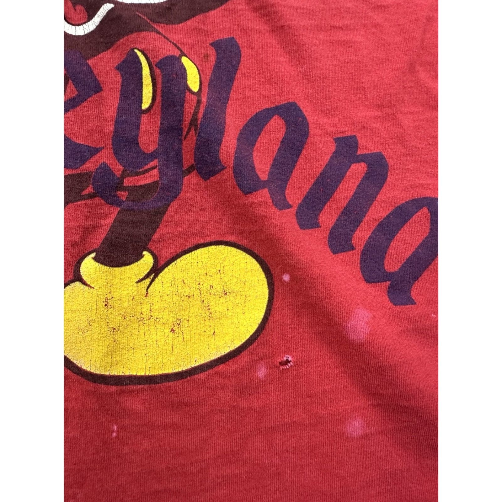 Disney Disney Mickey Mouse Shirt Unisex Adults 2XL Red Crew Neck Short Sleeve T-Shirt Made in USA Size US XXL / EU 58 / 5 - 7 Thumbnail