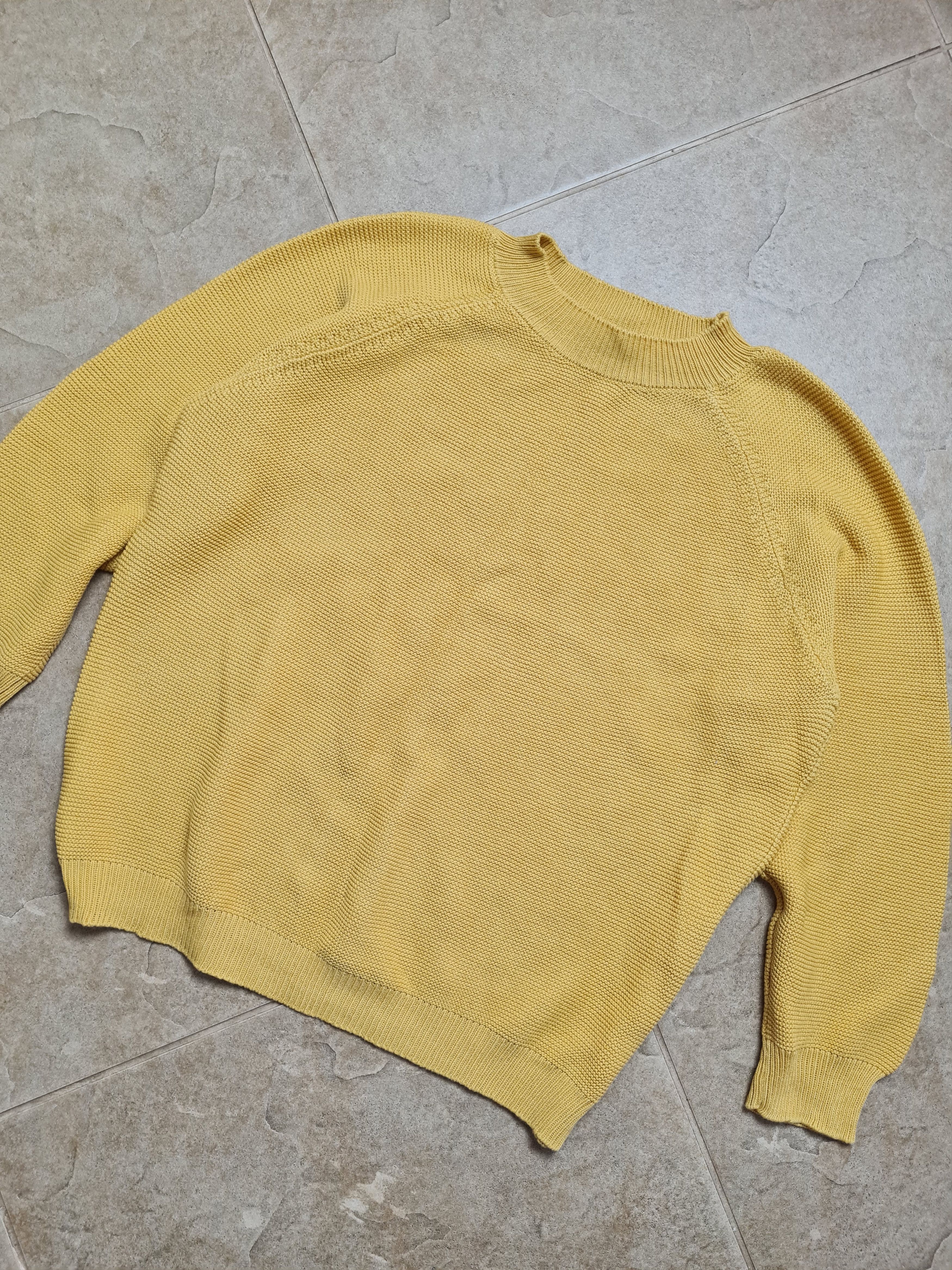 Max Mara Weekend Max Mara Womens Yellow Knit Sweater Raglan Sleeve Size M / US 6-8 / IT 42-44 - 2 Thumbnail