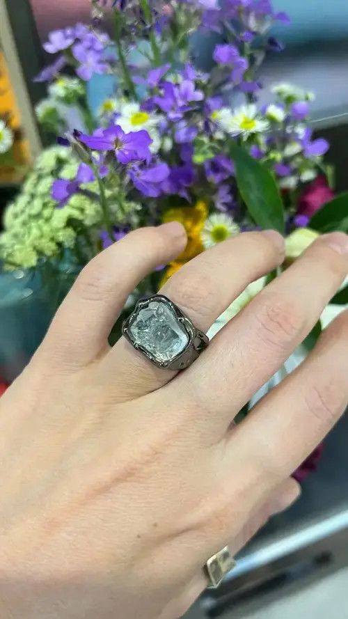 Japanese Brand × Vintage Fashion Irregular White Charm Ring size 7 8 9 10 11 Size ONE SIZE - 2 Thumbnail
