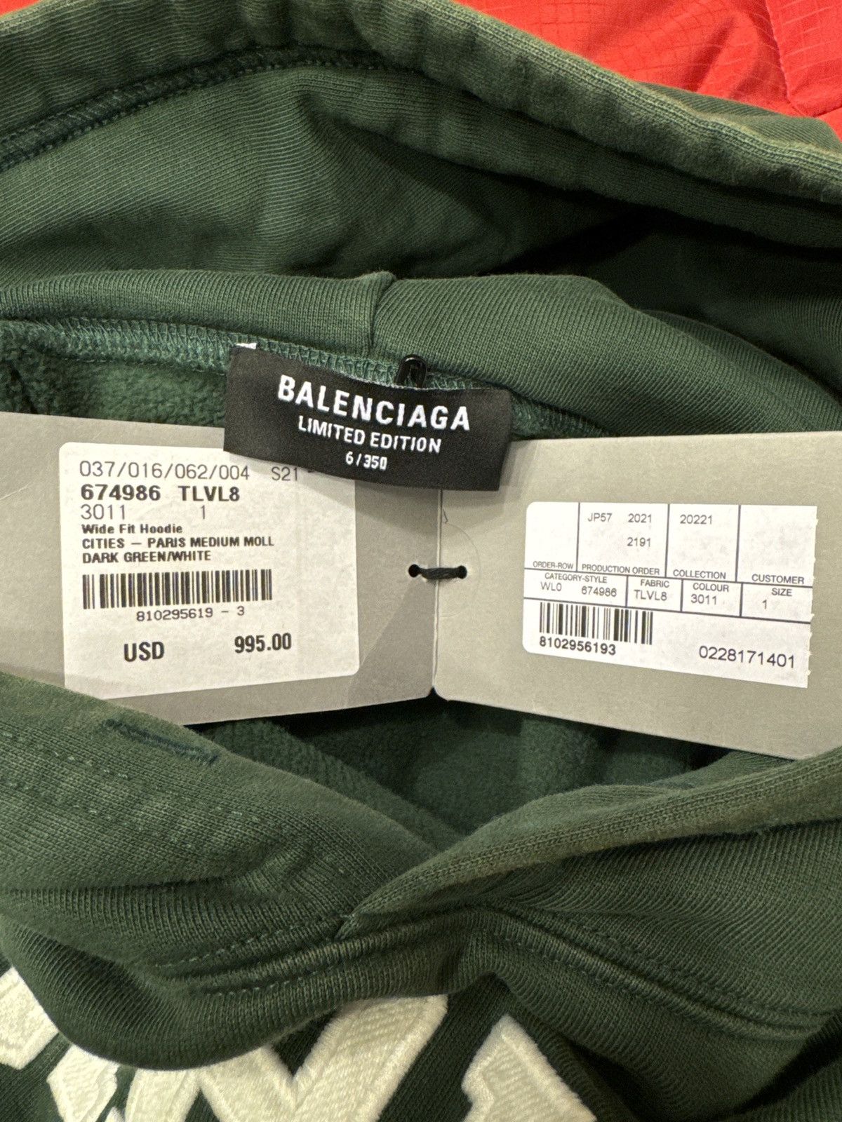 Balenciaga Balenciaga Hoodie Citites Series 2022 Paris Size US S / EU 44-46 / 1 - 3 Thumbnail