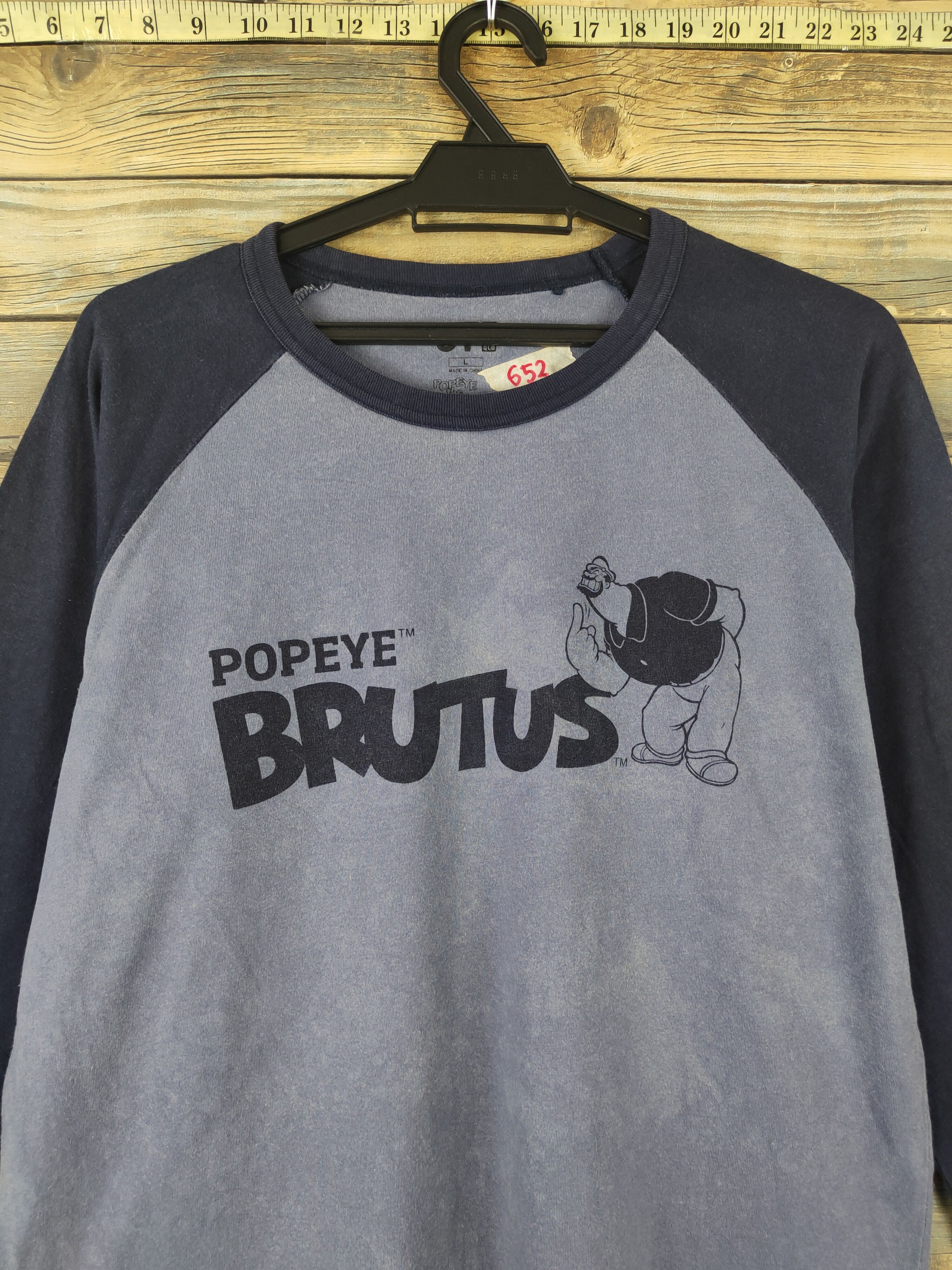 Japanese Brand DL Uniqlo Blue Popeye Long Sleeve T-shirts #652 Size US L / EU 52-54 / 3 - 2 Thumbnail