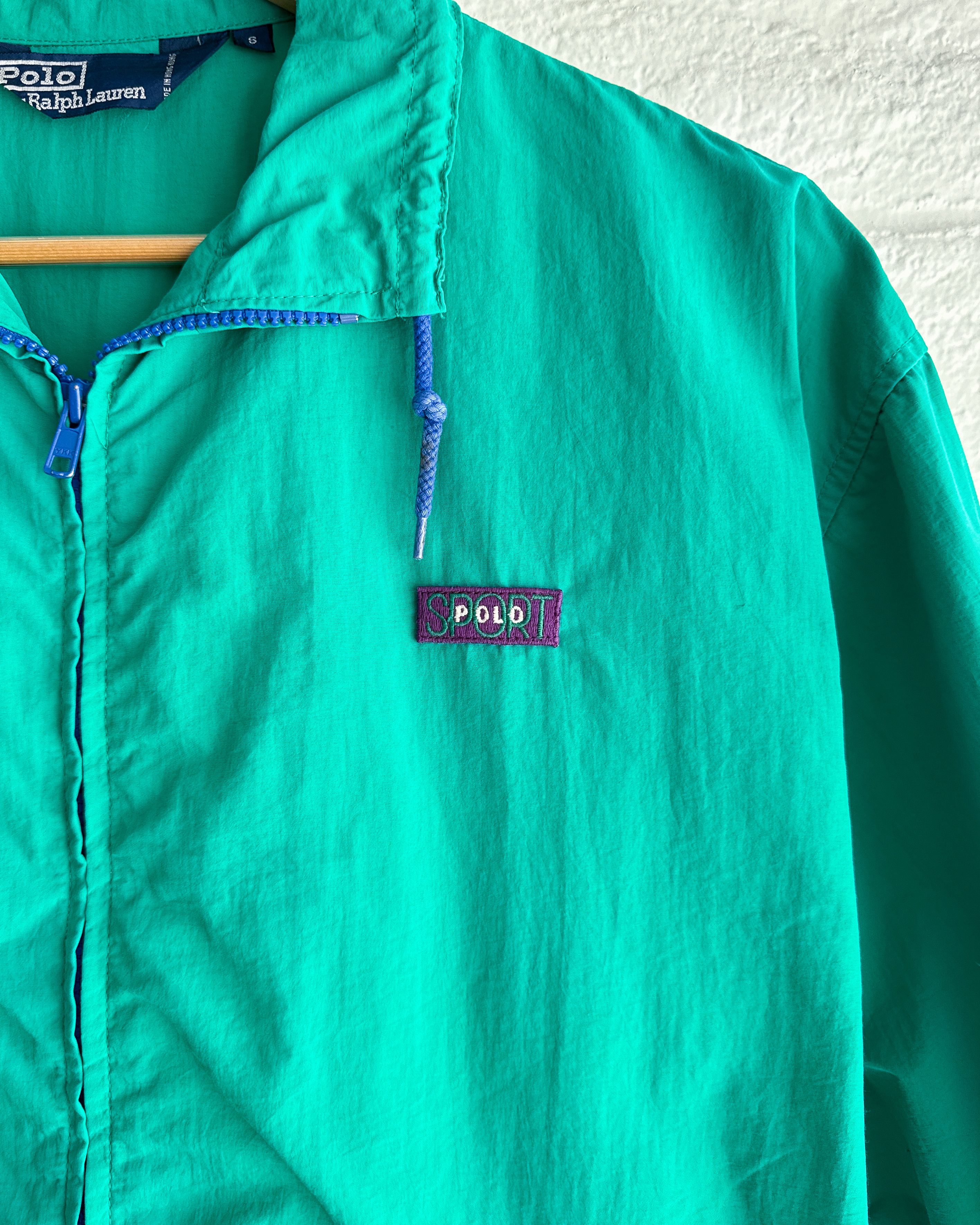 Polo Ralph Lauren Vintage 1980s Polo Ralph Lauren Teal Windbreaker Jacket S Size US S / EU 44-46 / 1 - 3 Thumbnail