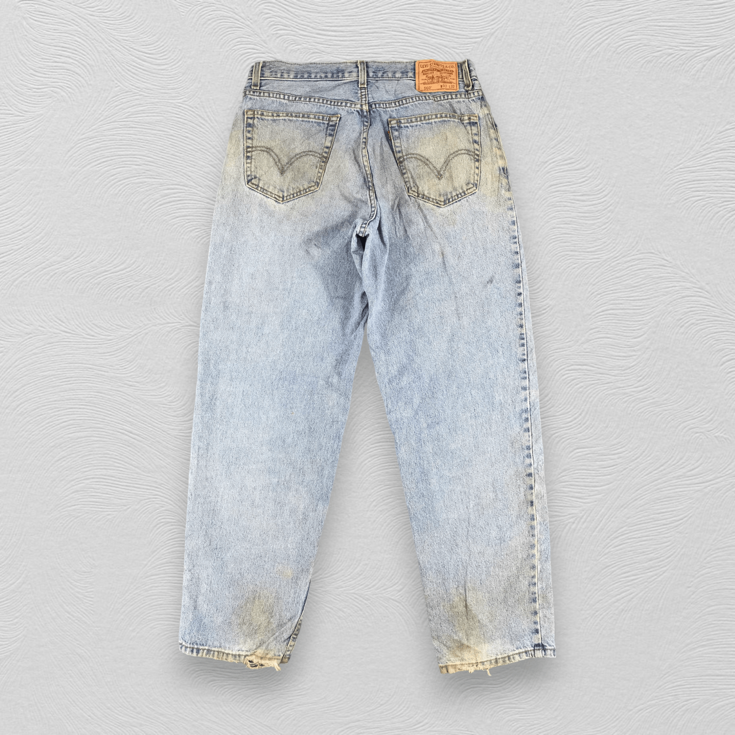 Levi's Vintage Levis 560 Jeans Faded Blue Deni KJ275 Size US 33 - 2 Thumbnail