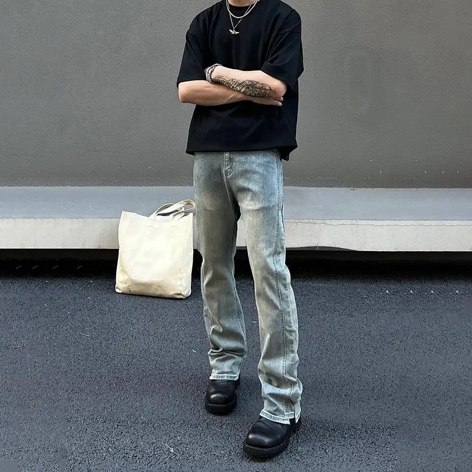 Slim Jeans for Men Casual Streetwear Trousers