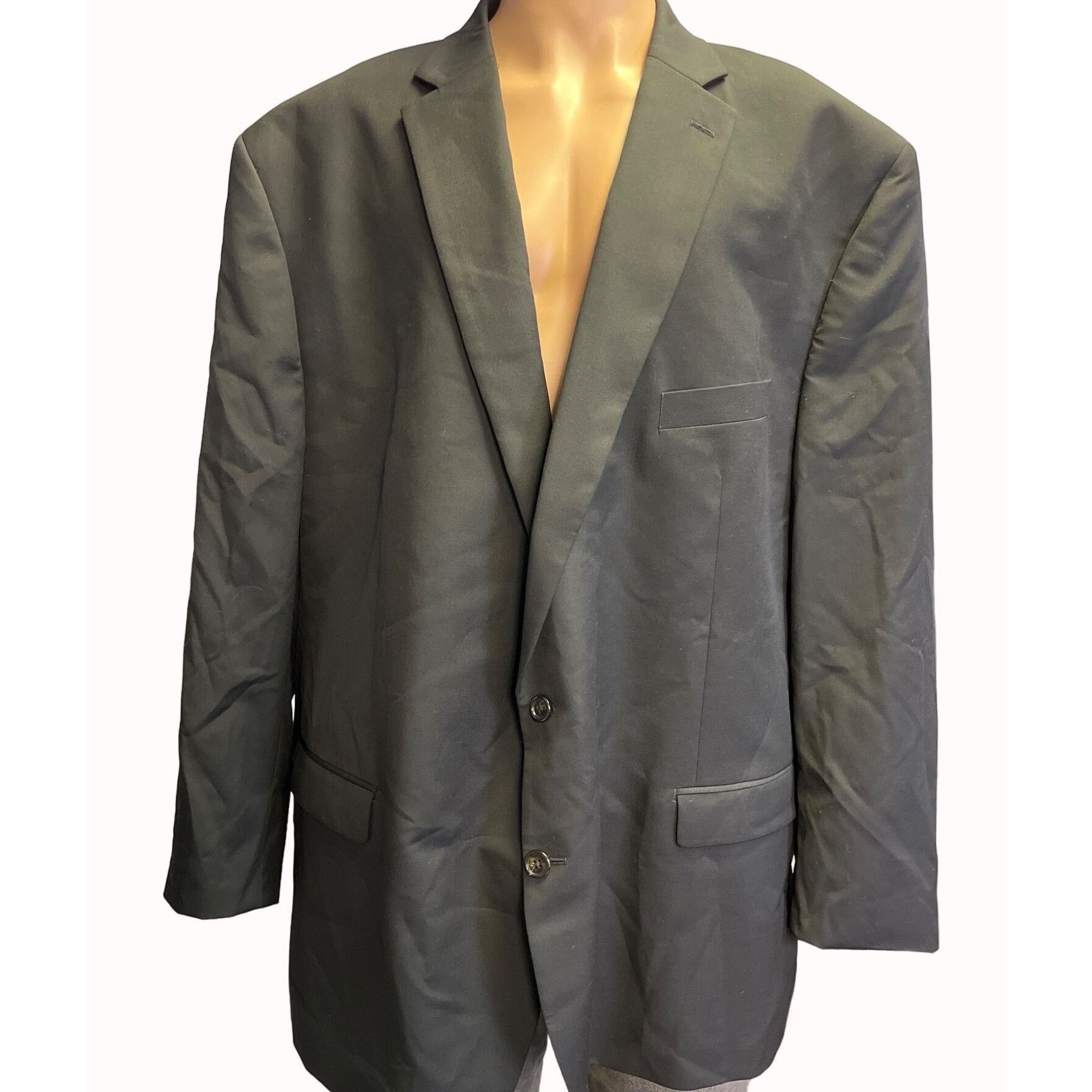 Lauren Ralph Lauren Lauren Ralph Lauren Men's Black 100% Wool Sports Coat/Blazer Size 54R - 1 Thumbnail