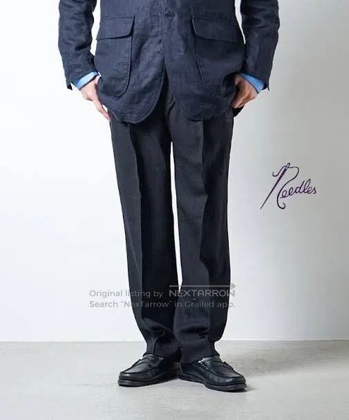 Needles NEEDLES size S Butterfly Embroidery Straight Leg Suit Pant Size US 27 - 8 Thumbnail