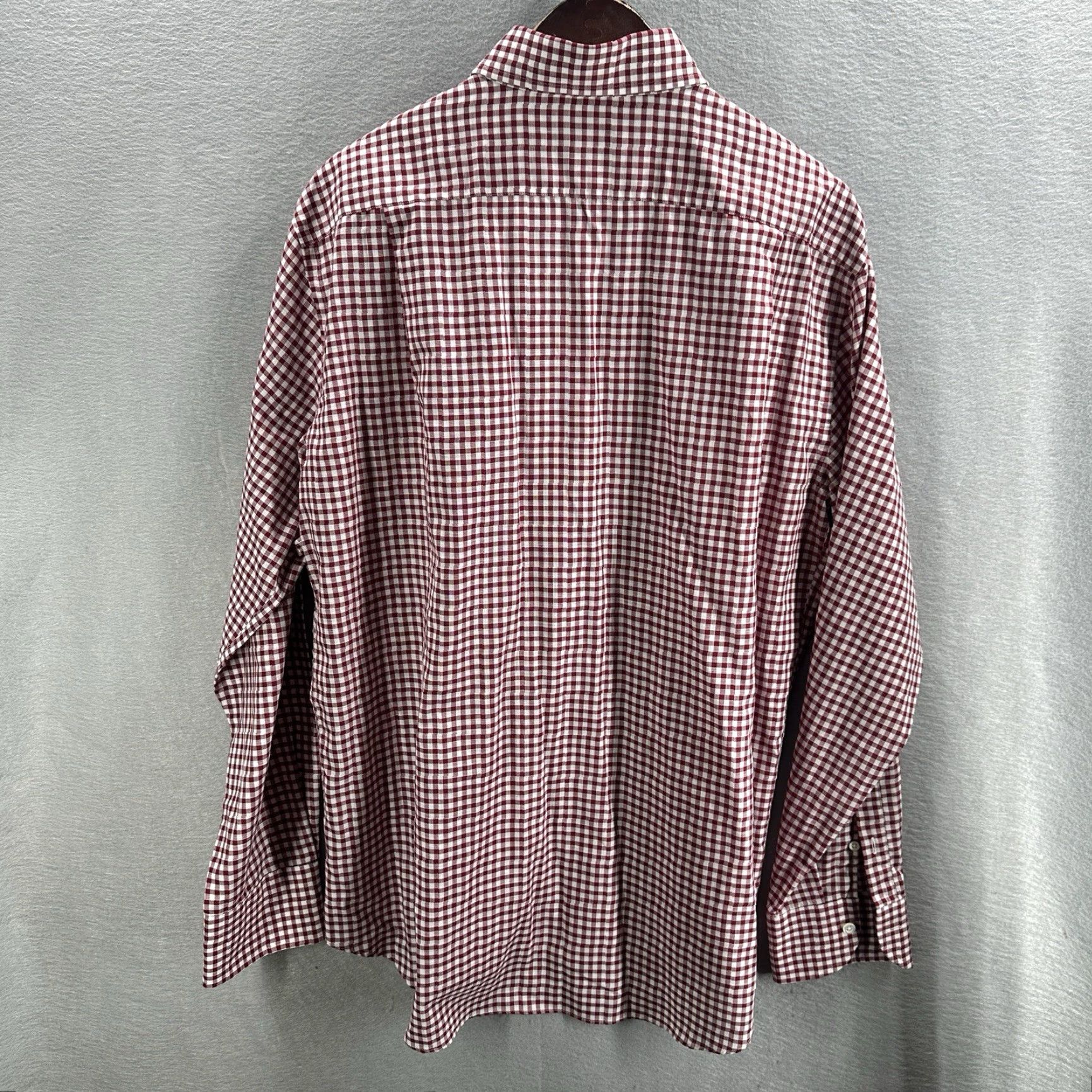Vintage Ledbury Shirt Mens 17 43 Gingham Casual Preppy Cotton Button Front Picnic Preppy Shirt Mens Red Cotton Button-Up Long Sleeve Collared Button-Down Size US XL / EU 56 / 4 - 4 Thumbnail