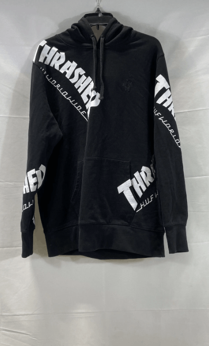 Huf × Thrasher HUF X THRASHER BLACK HOODIE Size US XL / EU 56 / 4 - 1 Thumbnail