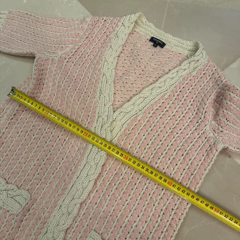 Chanel Chanel Pink knitted cardigan coat Size XXS / US 00 / IT 34 - 3 Thumbnail