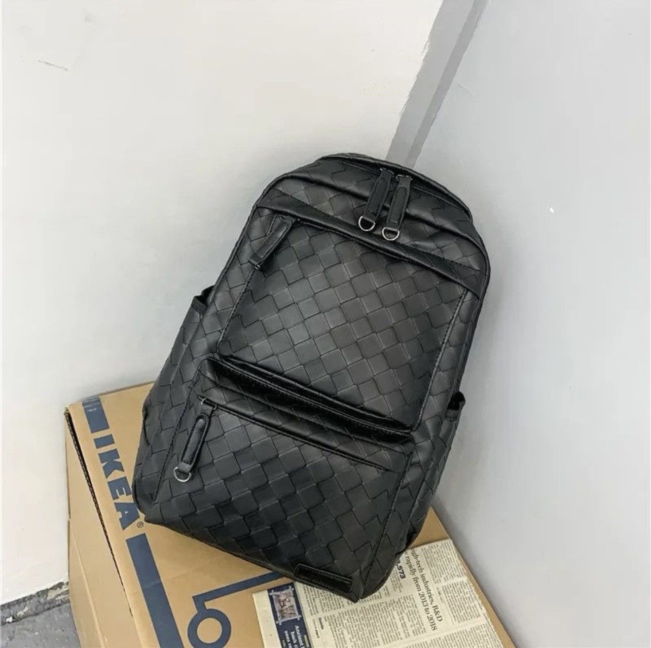 Other Black Leather Backpack Size ONE SIZE - 3 Thumbnail