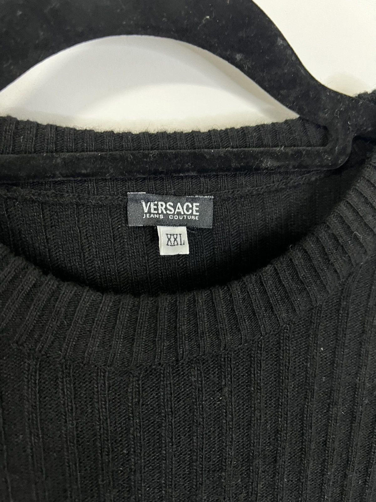 Versace Versace jeans couture black jersey xxl cashmere wool Size US XXL / EU 58 / 5 - 2 Thumbnail