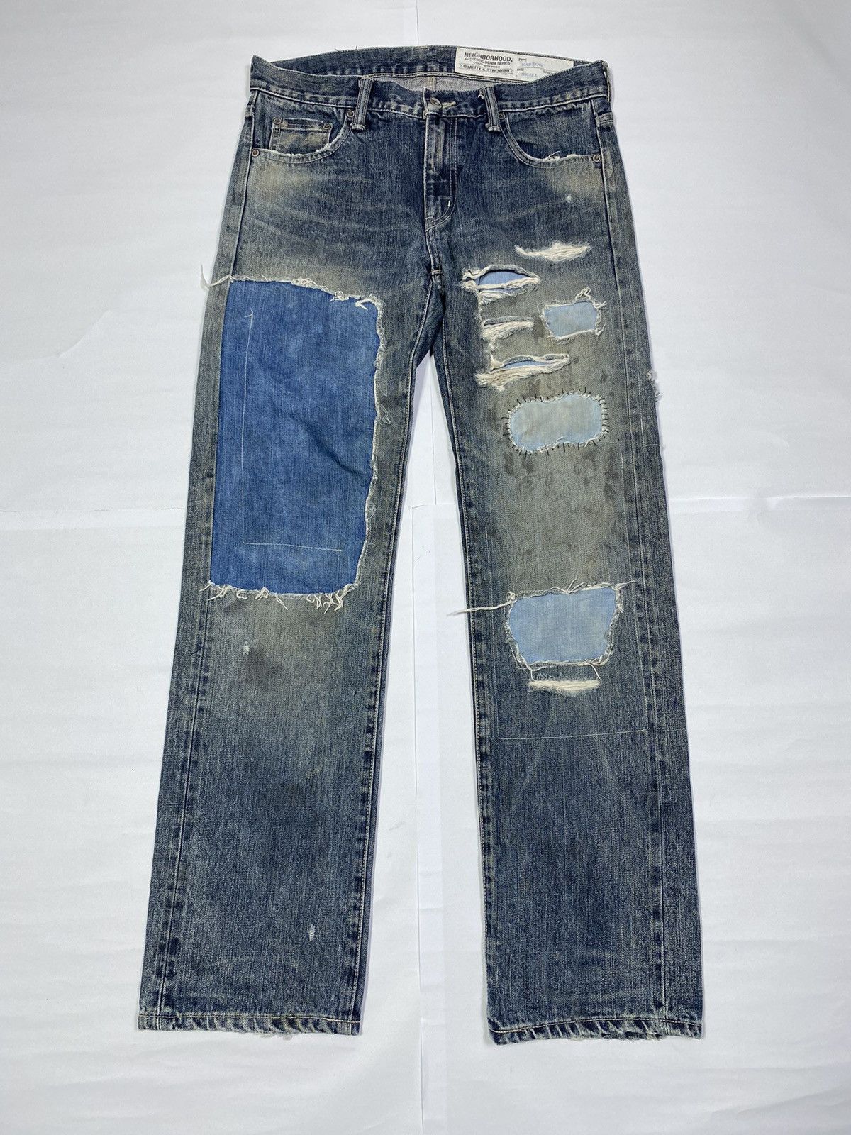 image of Neighborhood Slash Savage Narrow in Blue, Men's (Size 31)