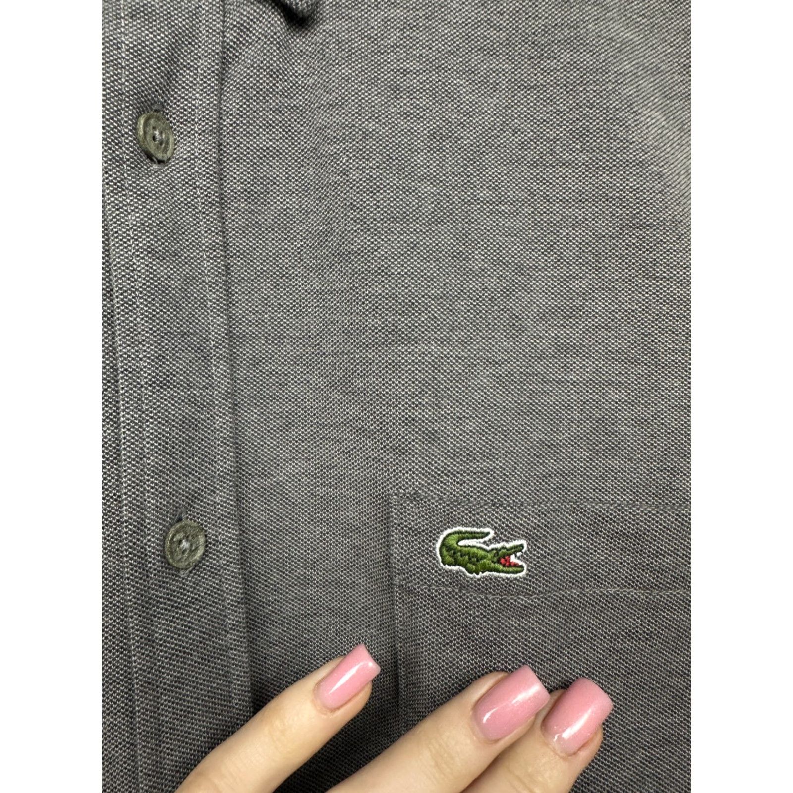 Lacoste Lacoste Polo Shirt Mens Long Sleeve Size M Gray Cotton Logo Shirt Size US M / EU 48-50 / 2 - 3 Thumbnail