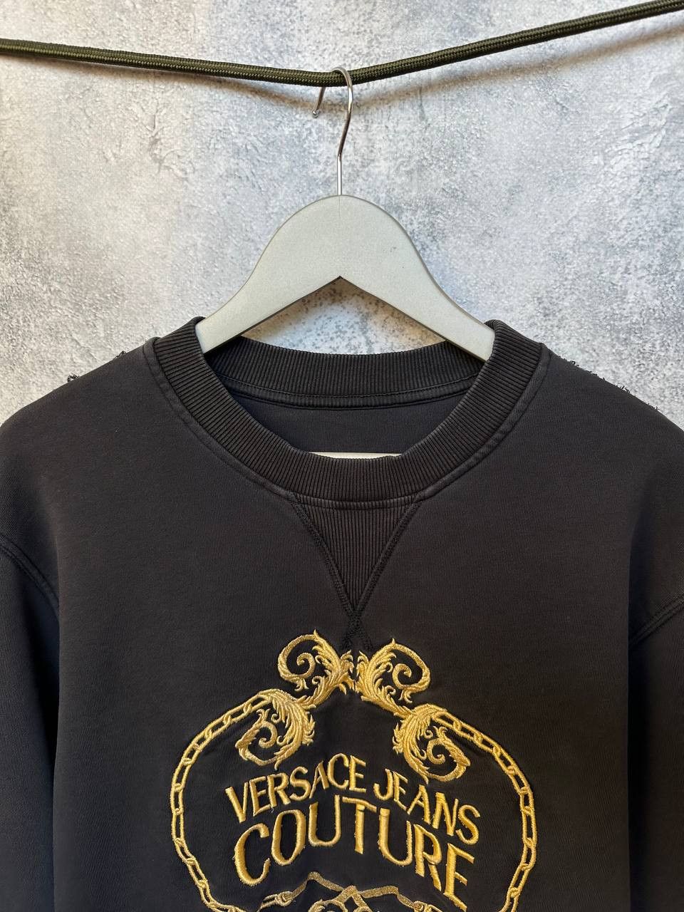 Versace Jeans Couture Versace Jeans Couture Felpa Distressed Sweatshirt Embossed Size US M / EU 48-50 / 2 - 5 Thumbnail