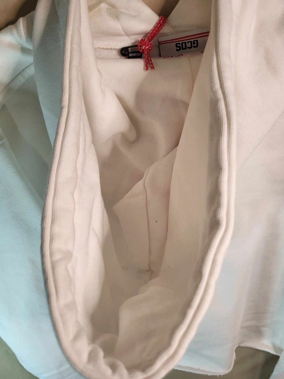 GCDS GCDS Wear Cropped White Heart Cotton Sweatshirt Hoodie Size M / US 6-8 / IT 42-44 - 13 Thumbnail