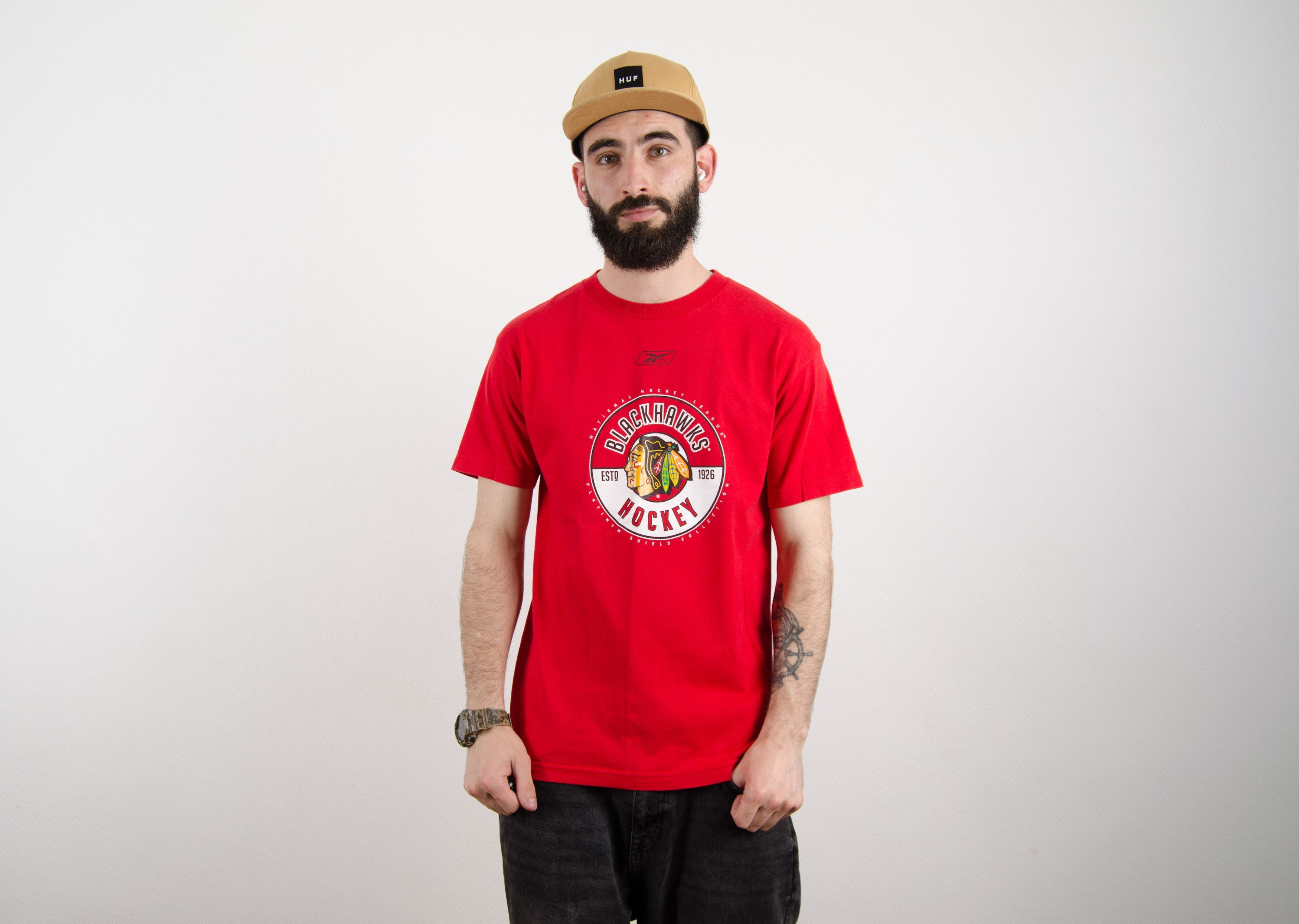Reebok Vintage Reebok NHL Chicago Blackhawks off. merch t shirt Size US M / EU 48-50 / 2 - 1 Thumbnail