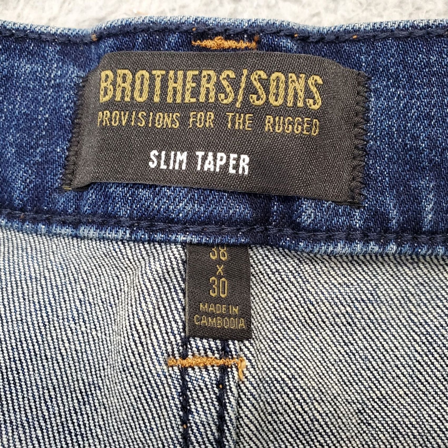 Denime Brothers and Sons Mens Jeans Shirt? (This is invalid) Size US 38 / EU 54 - 6 Thumbnail