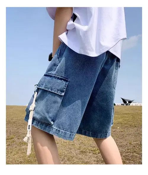 Japanese Brand Kiuchi x Chie Street Vintage Loose Fit Denim Shorts Size US 32 / EU 48 - 5 Thumbnail
