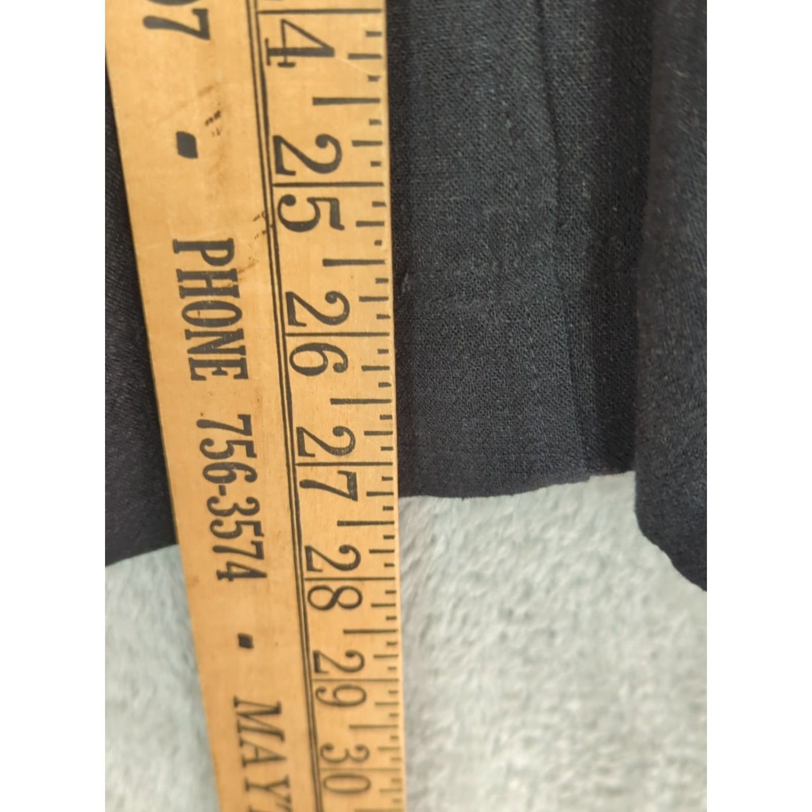Vintage LOGO LINENS by Lori Goldstein black linen blend open jacket Shirt Womens M Black Solid Minimalist Classic Lagenlook Open - Wait Size M / US 6-8 / IT 42-44 - 7 Thumbnail