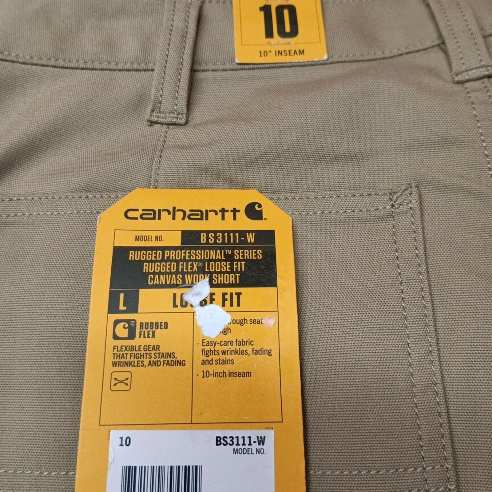Carhartt Carhartt Women's Canvas Work Shorts Loose Fit Size 10 Khaki Size 32" / US 10 / IT 46 - 5 Thumbnail