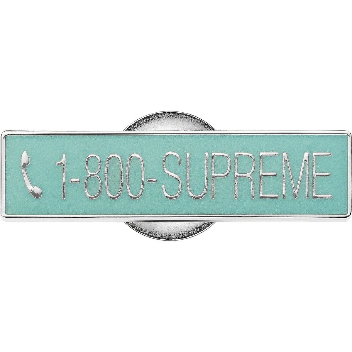 Supreme Supreme 1-800 Glow In The Dark Pin Size ONE SIZE - 1 Thumbnail