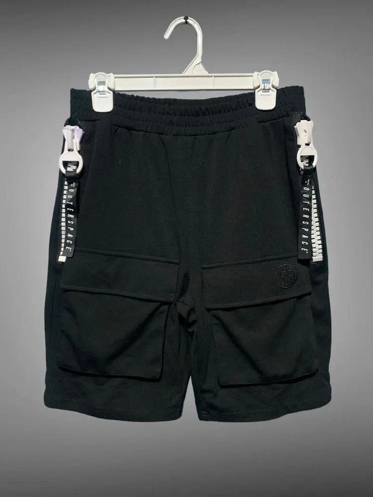 Japanese Brand Outerspace multipocket big zip shorts like Rickowensdrkshdw Size US 32 / EU 48 - 1 Thumbnail