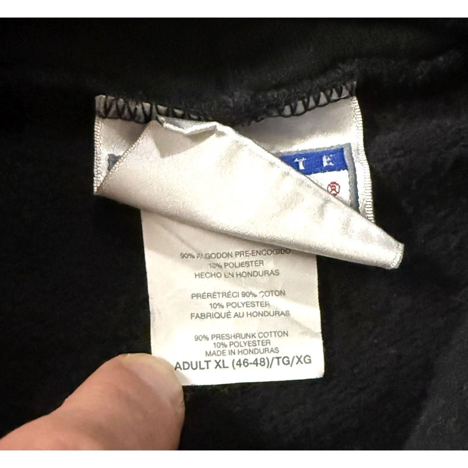Hanes VINTAGE Elm Street Tattoo Hooded Sweatshirt XL Black Hanes Crew Neck Pockets Graphic Print 90s USA Dallas Texas Oliver Peck Mens Sweatshirt Size US XL / EU 56 / 4 - 6 Thumbnail
