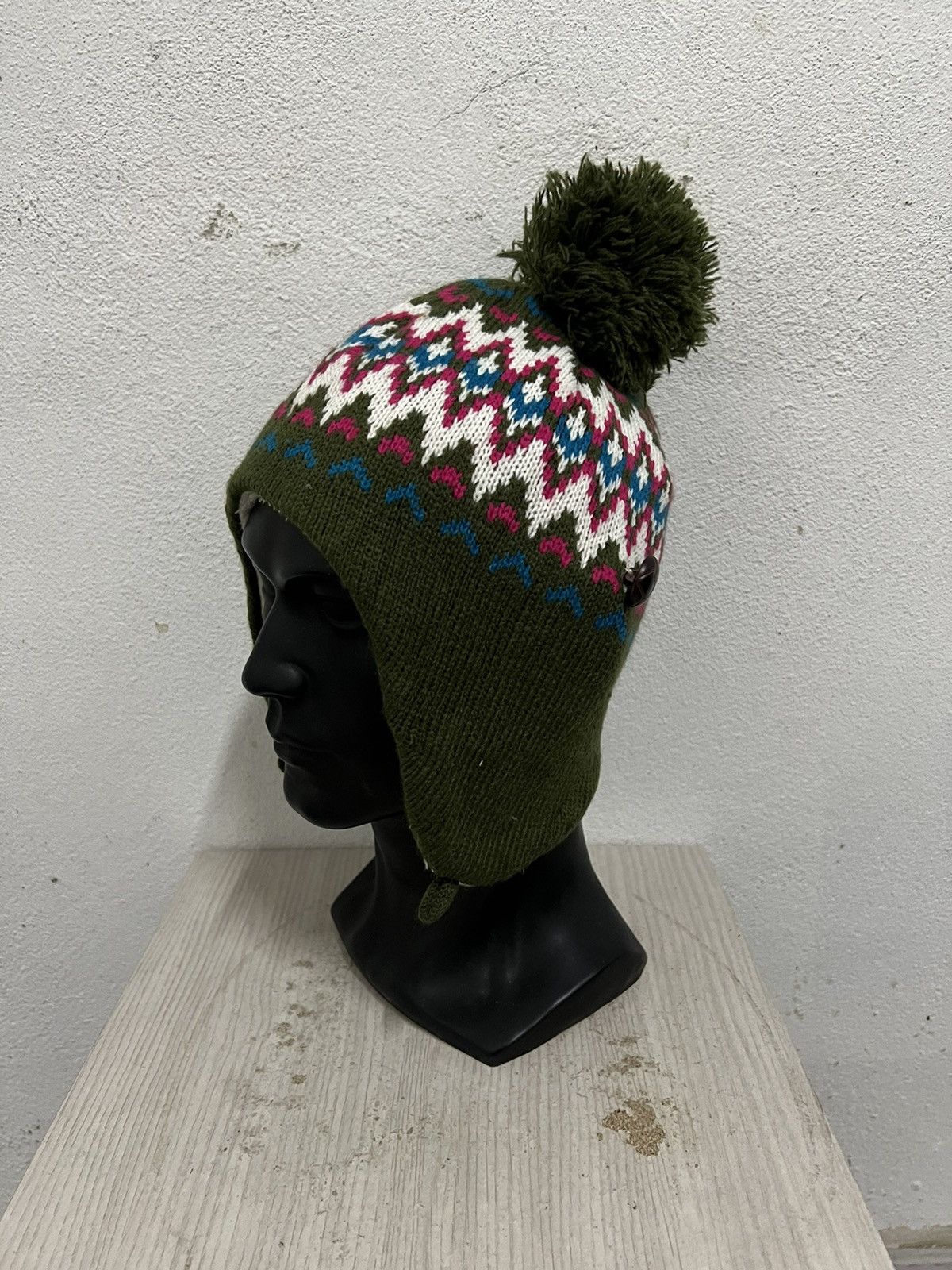 Vintage Vintage Navajo Style Earflap Beanie Hat Size ONE SIZE - 3 Thumbnail